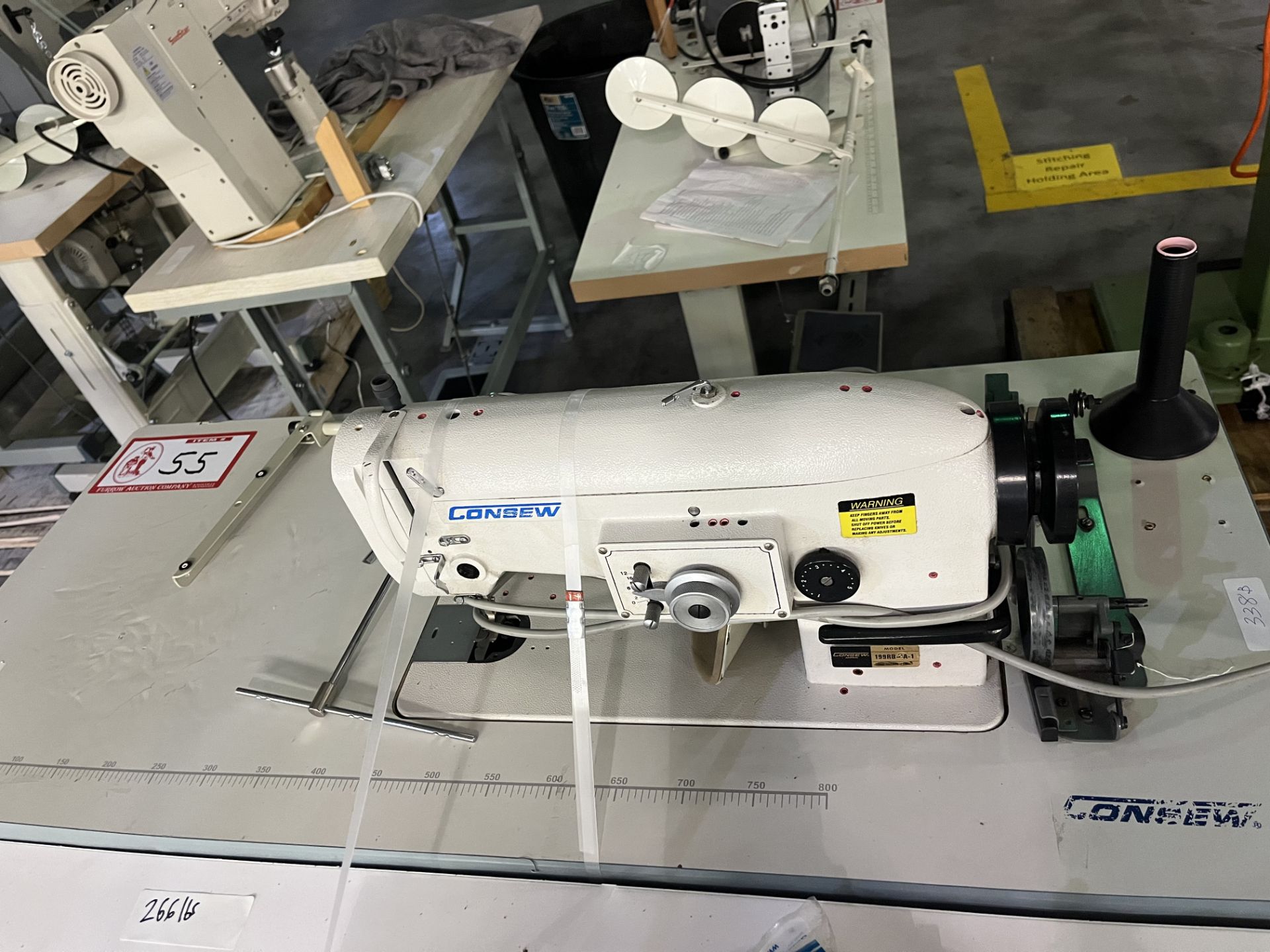 Consew Zigzag sewing Machines 199RB-2a-1 in Good, Working Condition S/N 17040157, Weight = 266 lbs