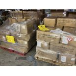 Contents of (2) pallets - assorted size met guards size 10, 14