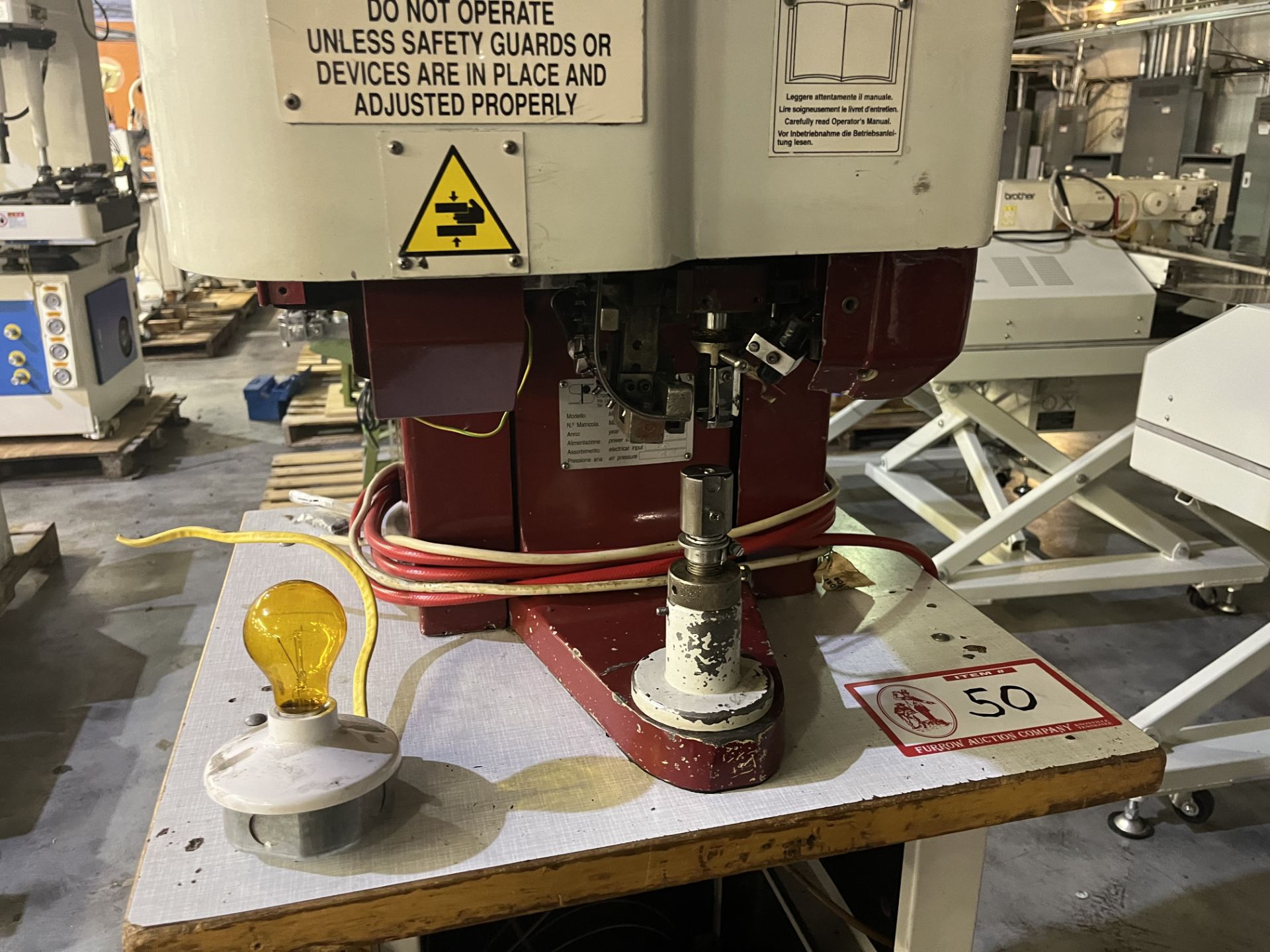 Pamco Model 1570-S-03AE Hook Letting Machine in Good, Working Condition, S/N 64-704 - Bild 8 aus 8