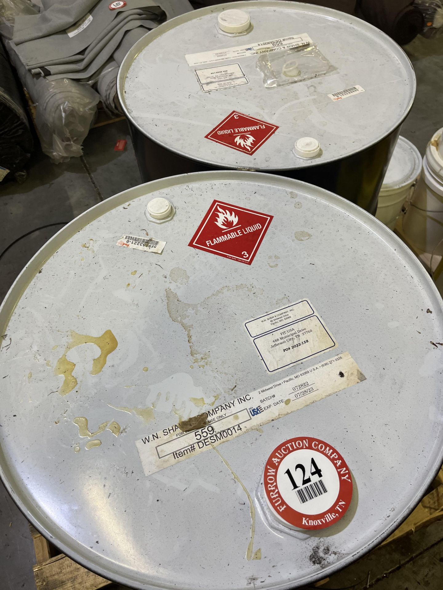 (2) 50-gallon drums of mold release agents