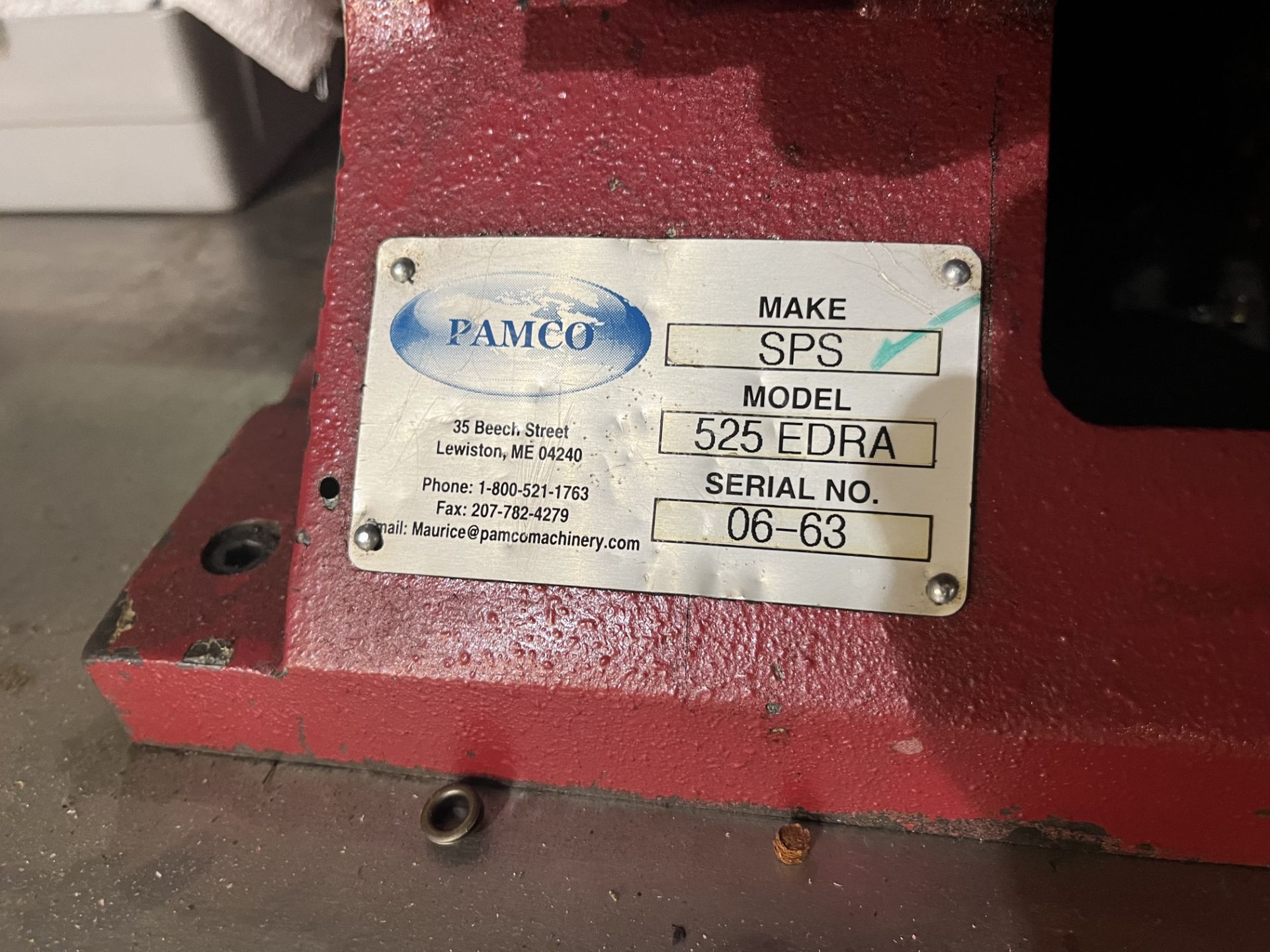 Pamco SPS Model 525 EDRA Eyeletting Machine in Good, Working Condition S/N 06-63, Manual available - Bild 6 aus 6