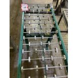 (2) Sections of skate conveyer with stands, 118in x 16in (each section)