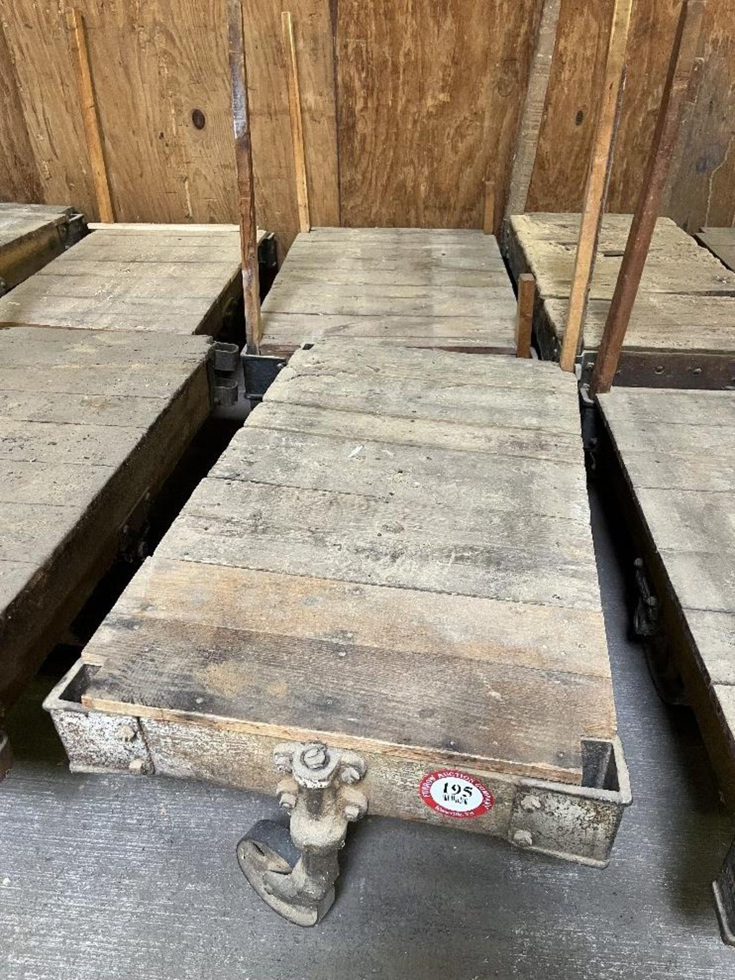 Pair of 4 Wheel Lumber Carts