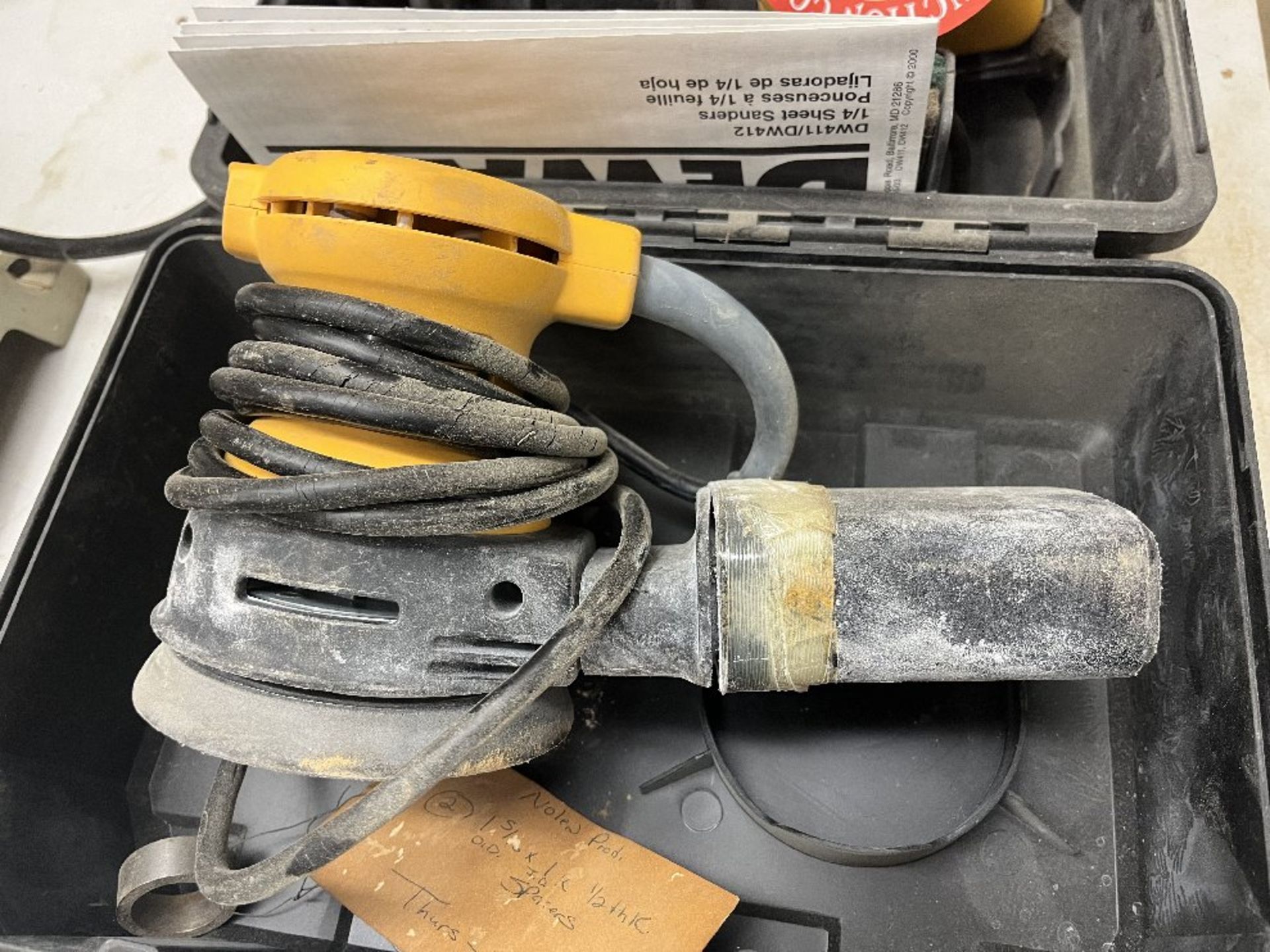One Dewalt DW411 Palm Sander & One Dewalt DW422 Palm Sander - Image 3 of 3