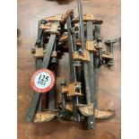 Ten 14" Adjustable Wood Clamps