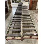 Two Sections 157.5" x 19" Roller Conveyor