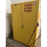 Two Door Metal Cabinet for Flammables, 43" w x 18" d x 67" h