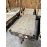 Pair of 4 Wheel Lumber Carts