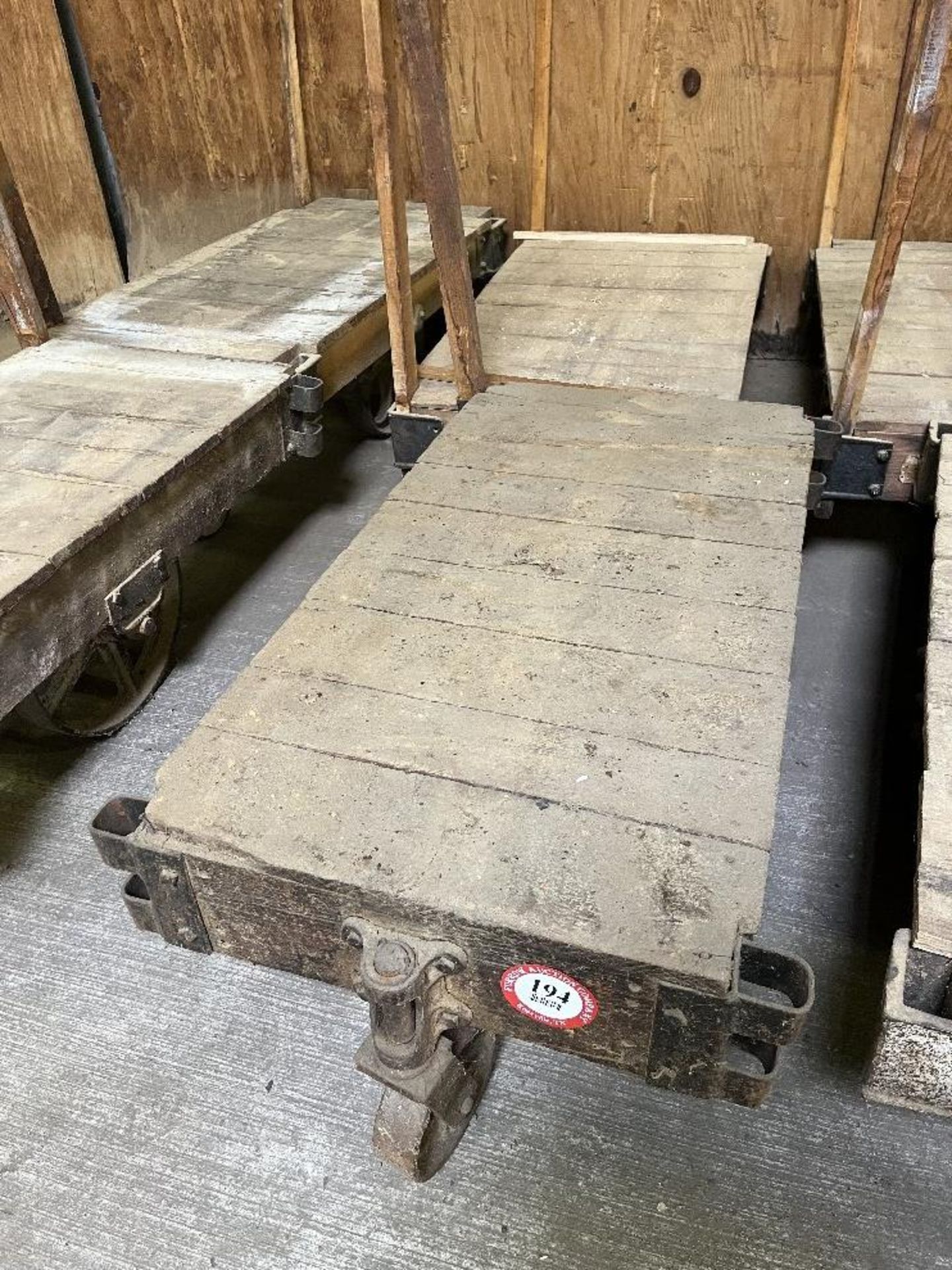 Pair of 4 Wheel Lumber Carts