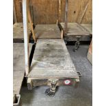 Pair of 4 Wheel Lumber Carts