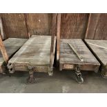 Pair of 4 Wheel Lumber Carts