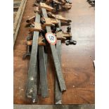 Ten 20" Adjustable Wood Clamps