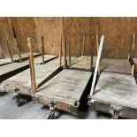 Pair of 4 Wheel Lumber Carts