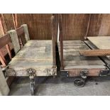 Pair of 4 Wheel Lumber Carts