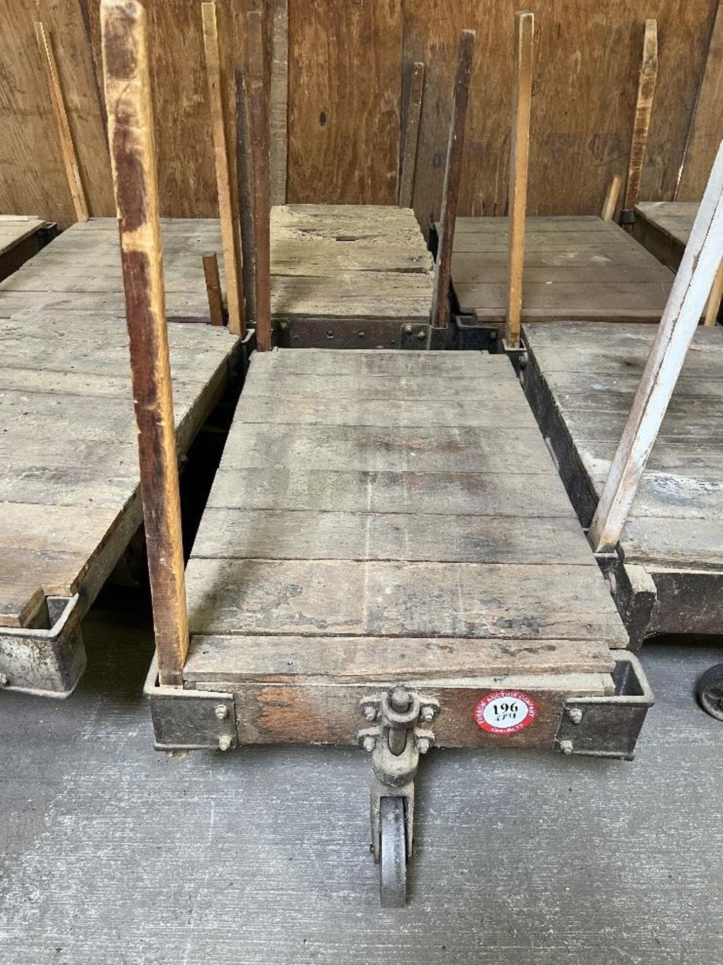 Pair of 4 Wheel Lumber Carts