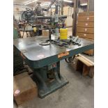 Oliver Shaper, Model 287-T, 42" x 42" Table, with Forest City Tool Company Automatic Feeder