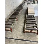 Two Sections 157.5" x 19" Roller Conveyor