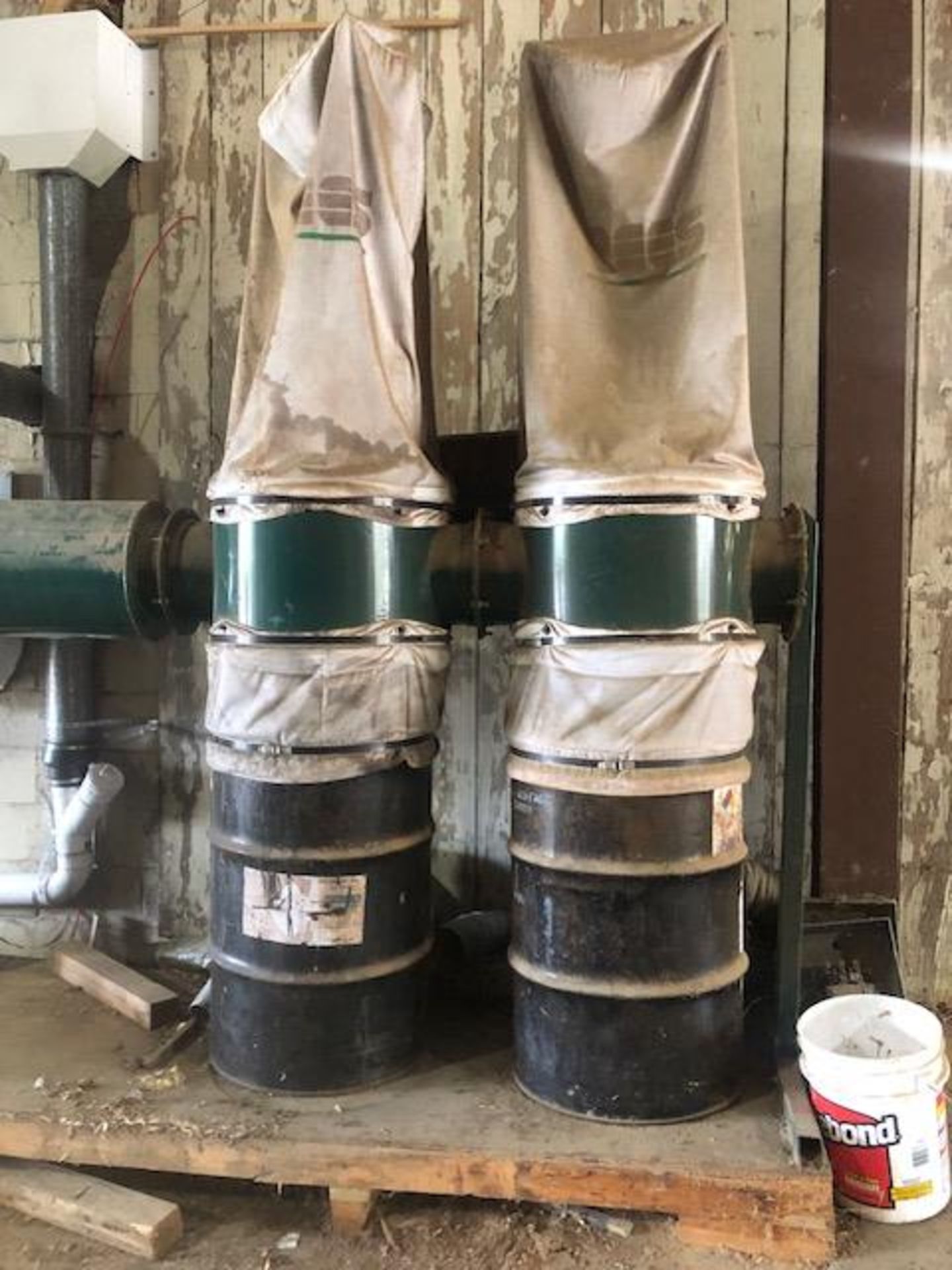 Rees 2 Drum Dust Collector w/Silencer 3 hp - Image 2 of 2