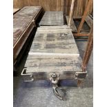 Pair of 4 Wheel Lumber Carts