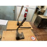 Two Alligator Shear Shelf Track Cutters