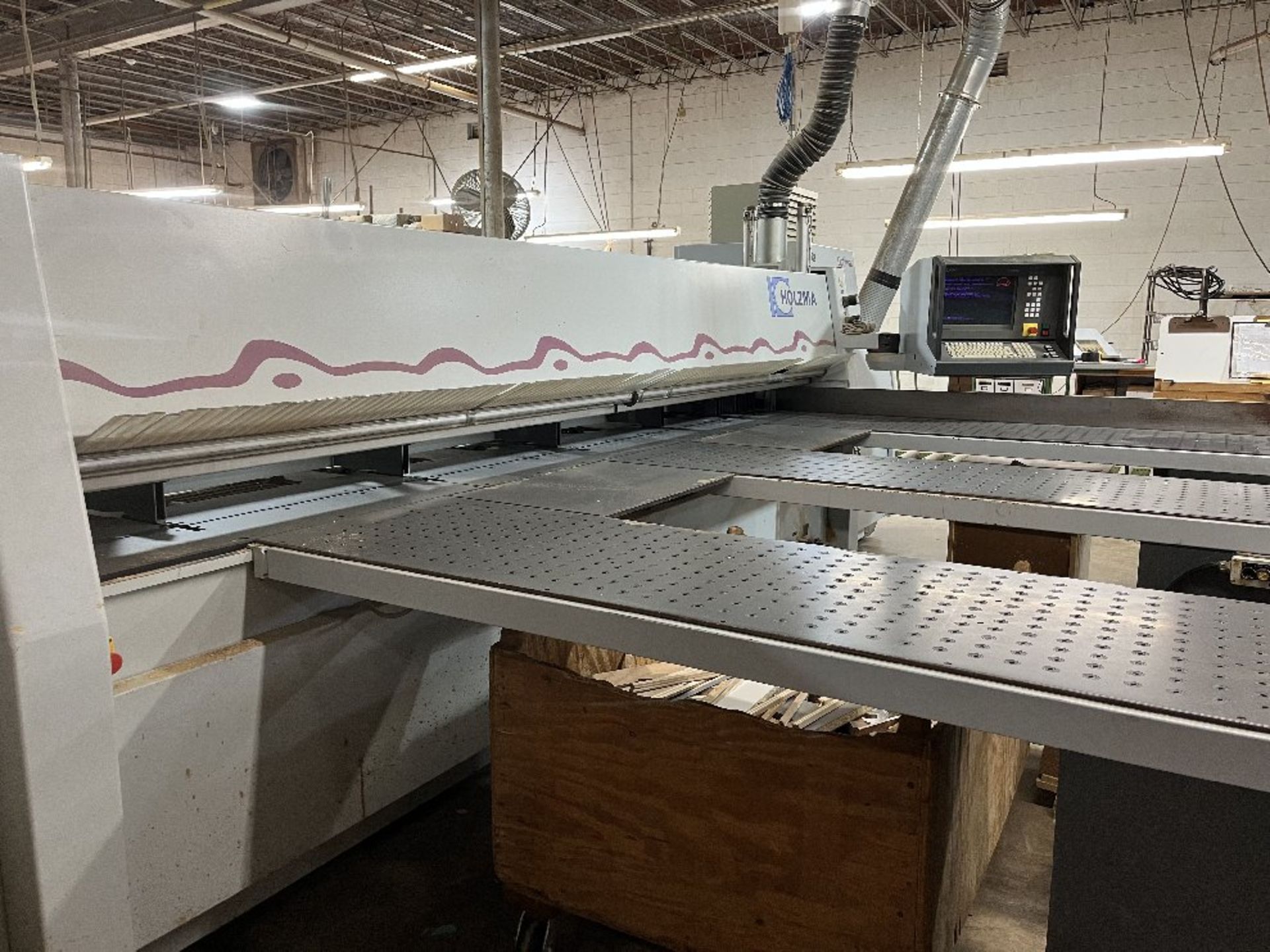 Holzma Panel Saw ModelHPP82 Optimat, S/N 0-240-15-2288, with 13' x 17' Table, Three 2' x 7' Air - Image 4 of 7