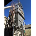 (2) Dust Collector Systems - Dust Collector Hopper, Steel Construction, I-Beam, Angle Steel Columns