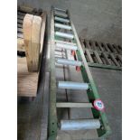 One Section of Roller Conveyor on Stand, 92" Long, 10" Rollers