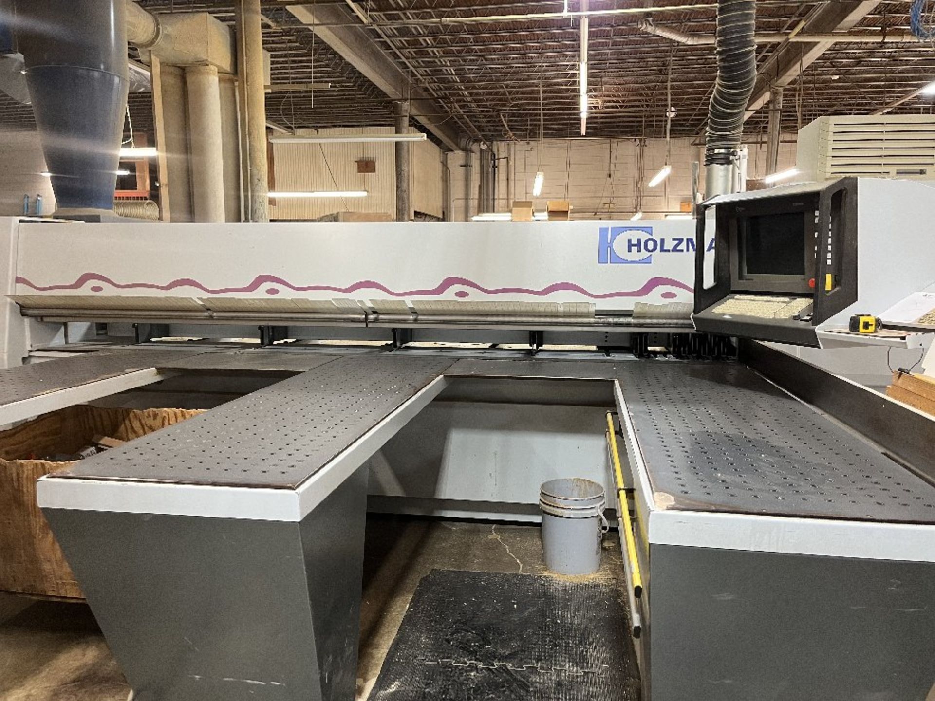 Holzma Panel Saw ModelHPP82 Optimat, S/N 0-240-15-2288, with 13' x 17' Table, Three 2' x 7' Air - Image 2 of 7
