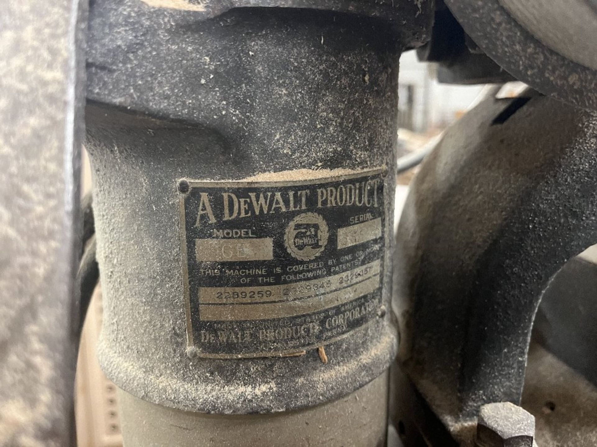 DeWalt Model GE Radial Arm Saw, S/N 5664 - Image 6 of 6