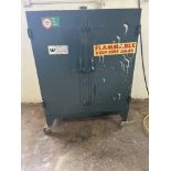 Metal Flammable 2 Door Metal Storage Cabinet on Casters, 39" w x 19" d x 52" h
