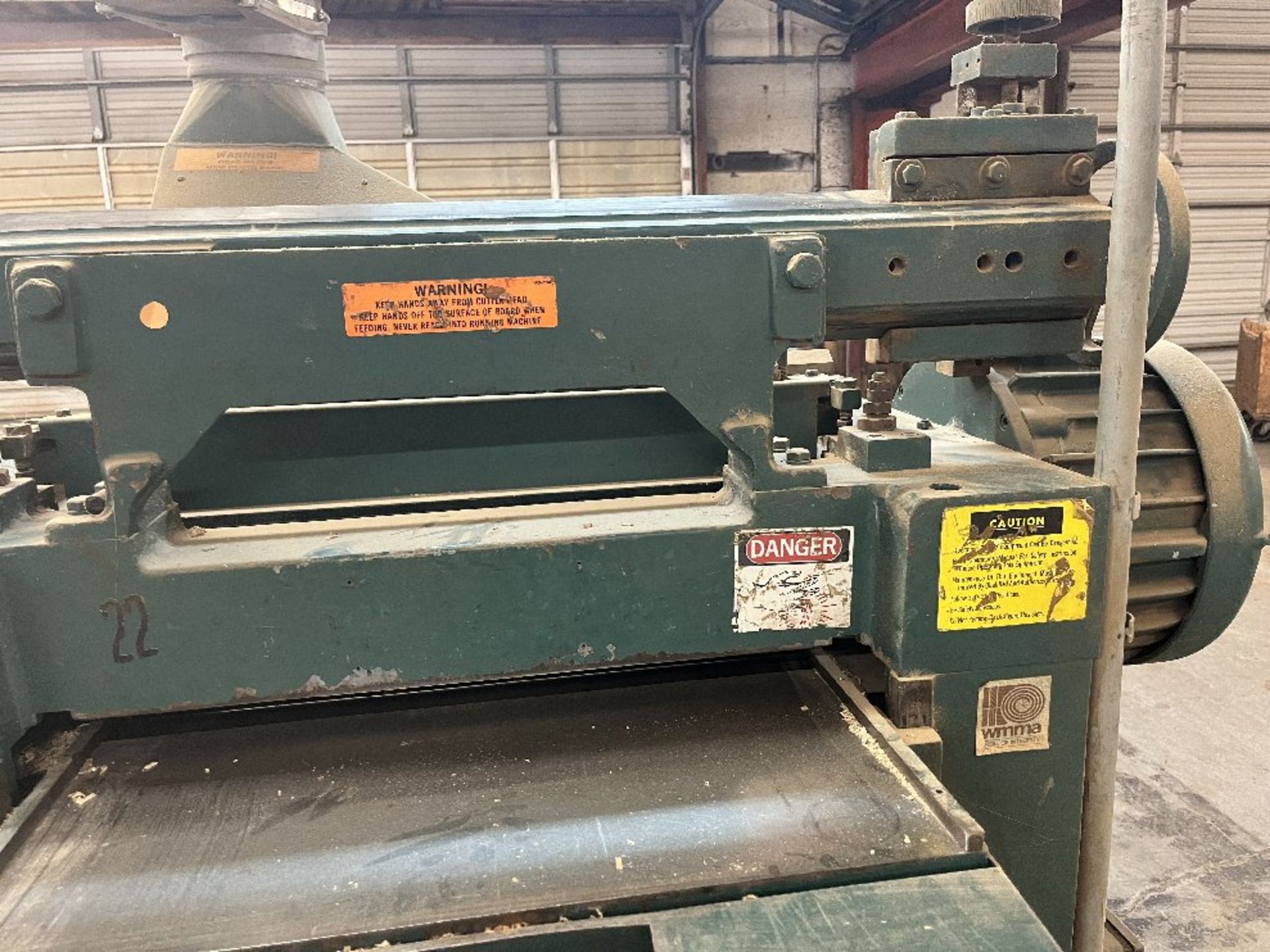 Oliver Surfacer, Model 299-D, 24" with Segmented Carbide Insert Head & Sharpening Attachment, S/N - Bild 3 aus 6