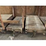 Pair of 4 Wheel Lumber Carts