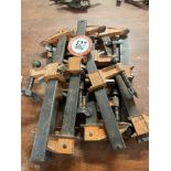 Ten 14" Adjustable Wood Clamps