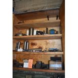 DEAD CENTERS, FACEPLATE, AND GEARS FOR TOOLMEX LATHES IN THIS CABINET