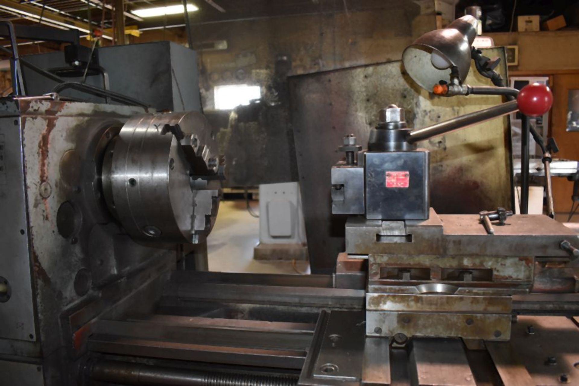 (1994) TOOLMEX (POLAND) ENGINE LATHE, MODEL TUR-630M, S/N: 50443, 12" 3-JAW CHUCK, 4" SPINDLE BORE - Image 2 of 5