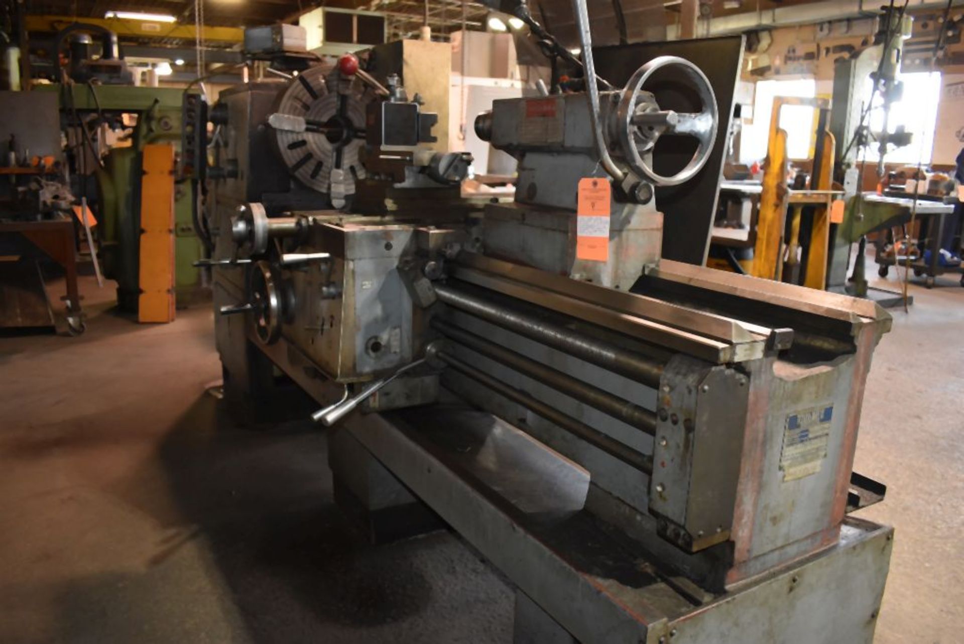 (1989) TOOLMEX (POLAND) ENGINE LATHE, MODEL TUR-630M, S/N: 48494-T, 20" 4-JAW CHUCK, 4" SPINDLE