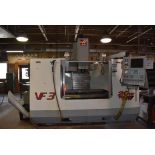 (2000) HAAS CNC VERTICAL MACHINING CENTER, MODEL VF-3, S/N: 22189, 48" x 18" T-SLOT TABLE, 20 H.