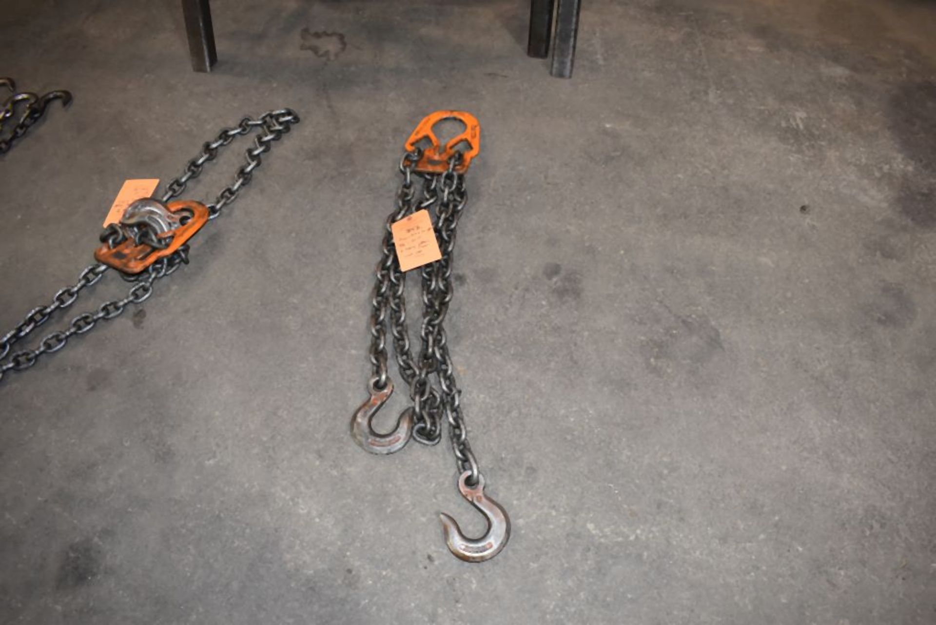 ADJUSTABLE LENGTH TWO GANG LIFTING CHAIN, 7,100 LB. CAPACITY, 3/8" x 10'