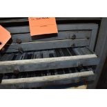 FIVE DRAWER HUOT DRILL CABINET WITH NUMBER DRILL BITS