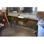 METAL WORKBENCH WITH SINGLE DRAWER, 6' x 28", NO CONTENTS