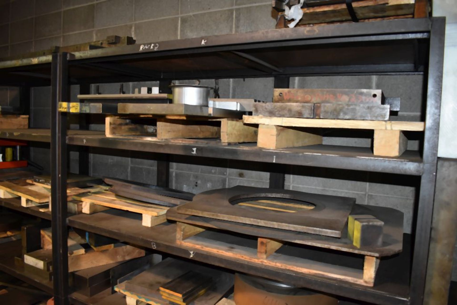 HEAVY DUTY STEEL SHELVING UNIT WITH CONTENTS, 10'2"L x 30"D x 90"H - Image 4 of 7