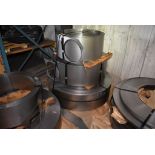 (3) ROLLS OF STEEL COIL STOCK, ALL 10 1/2"