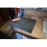 GRANITE SURFACE PLATE, 18" x 12"W x 4"THICK