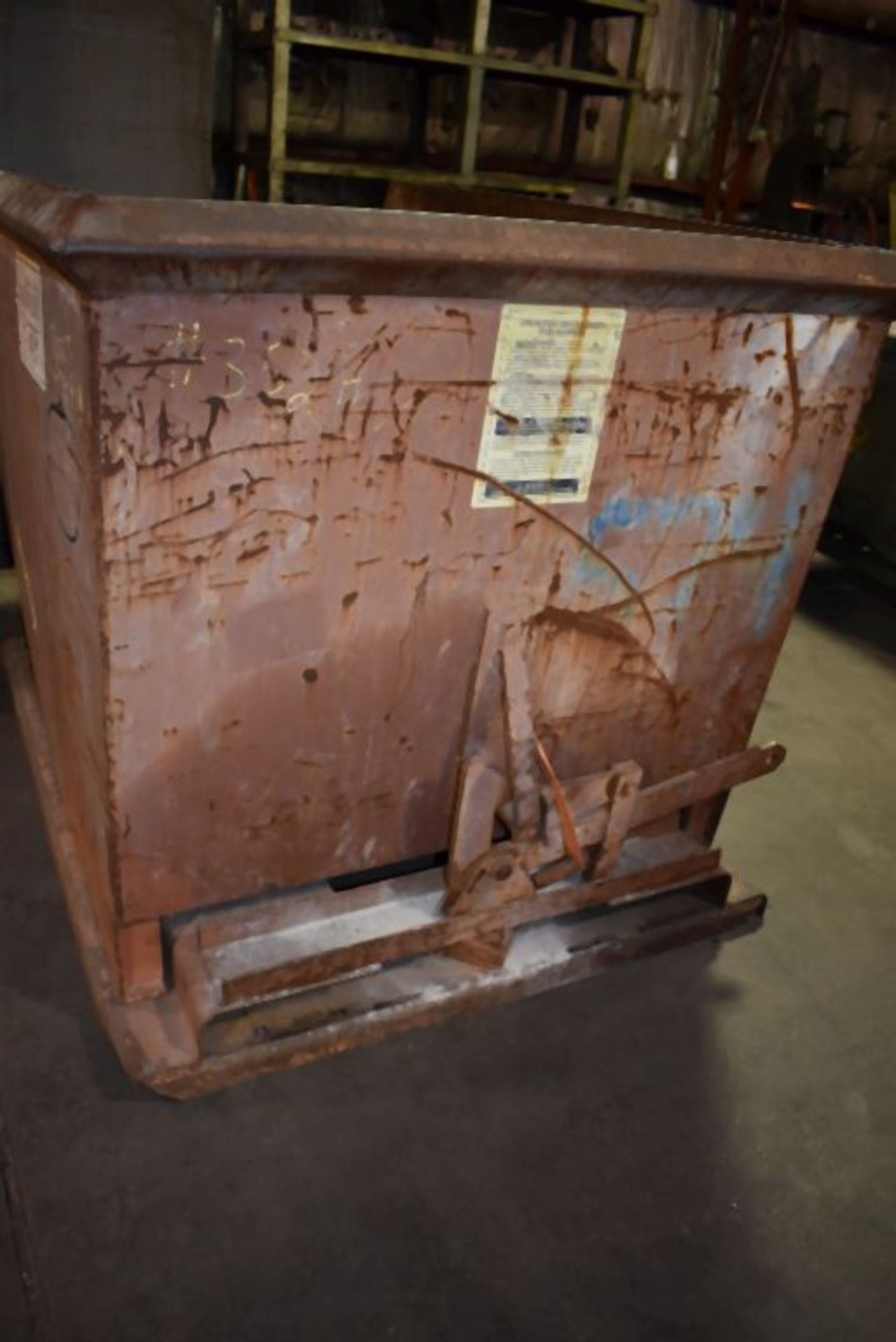 SELF DUMPING SCRAP HOPPER, APPROX. 3/4 YARD CAPACITY - Image 2 of 2