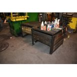 (2) LARGE HEAVY DUTY CRATES - INCLUDES MISC. CONTENTS ON TOP