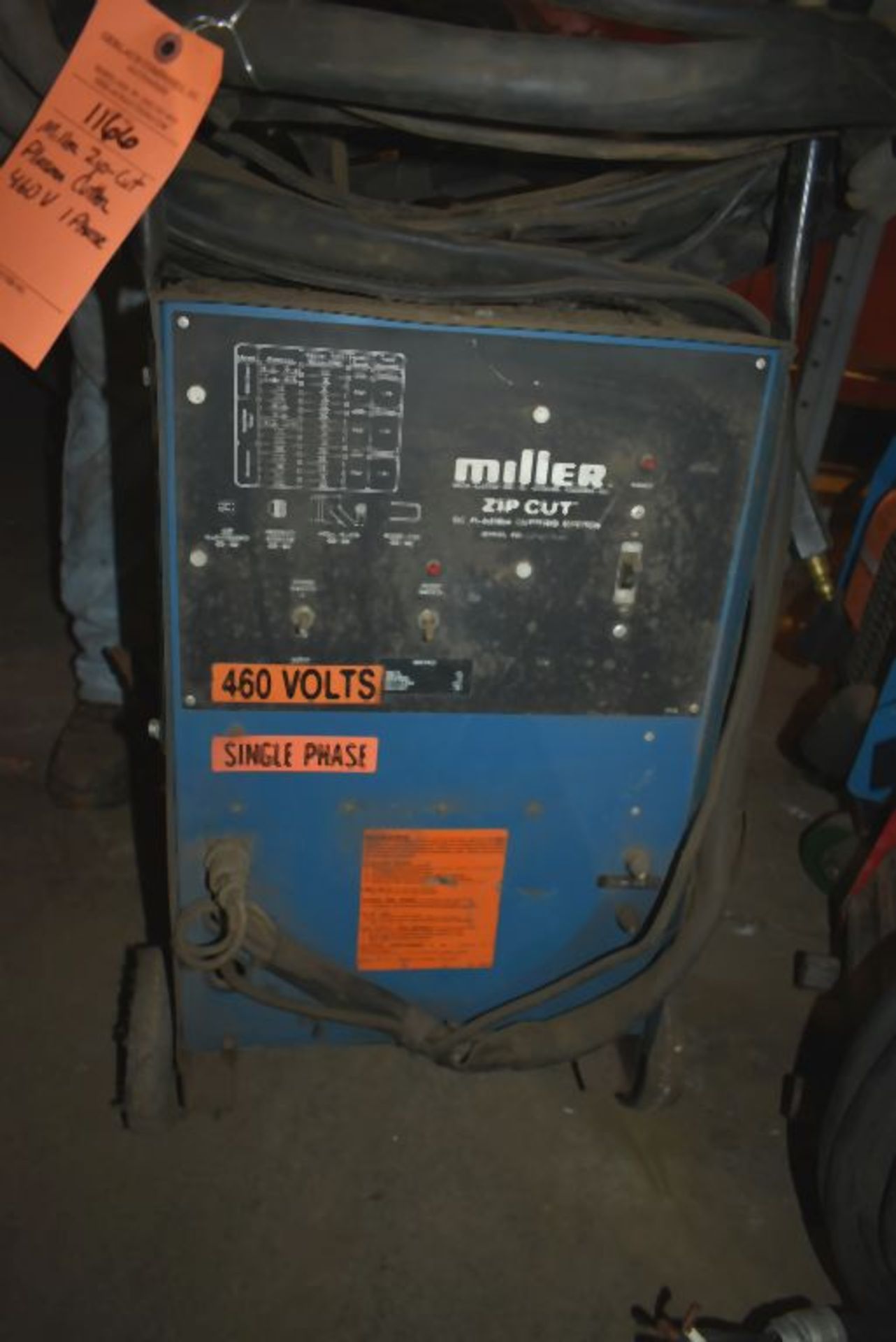 MILLER ZIP-CUT PLASMA CUTTER, 460V, SINGLE PHASE