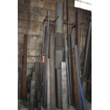 42" WIDE VERTICAL STOCK RACK ONLY, NO CONTENTS