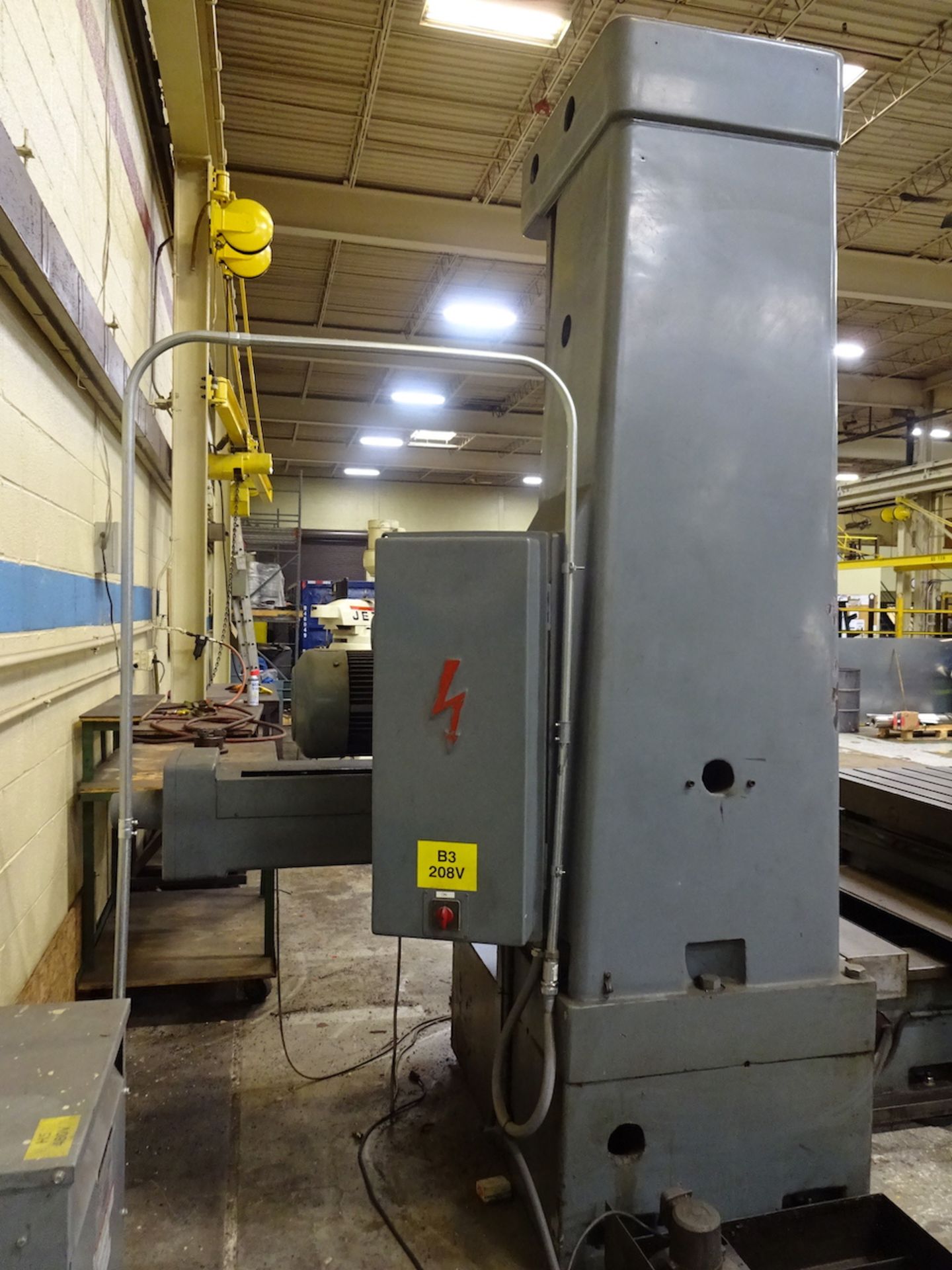 MEUSER MODEL M76BFS HORIZONTAL BORING MILL, S/N M76BFS-45286, 39 X 39 BUILT-IN ROTARY TABLE, 7. - Image 4 of 20