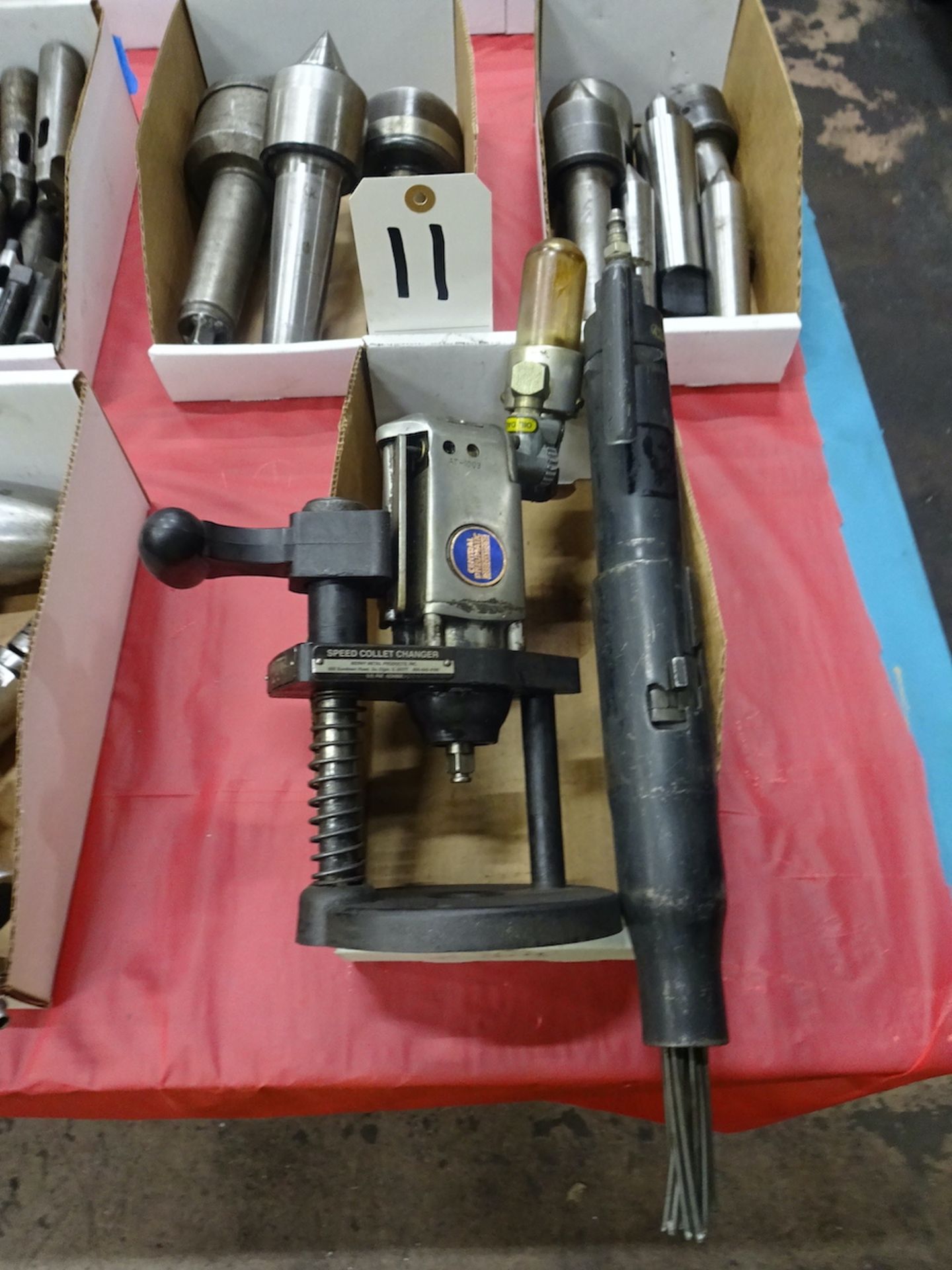 (1) CENTRAL PNEUMATIC PROFESSIONAL SPEED COLLET CHANGER & (1) CHIPPER/SCALER