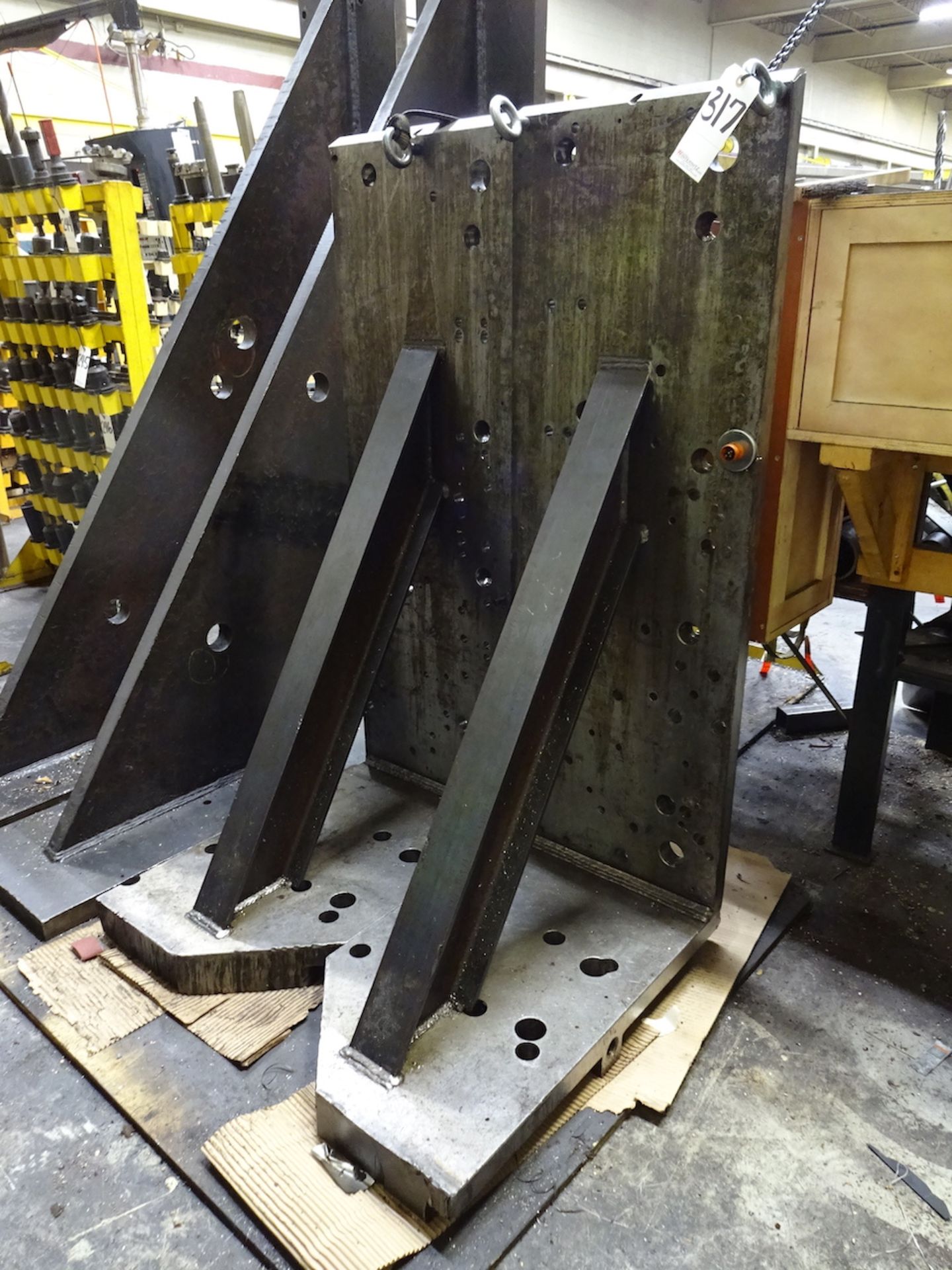 LOT: (2) LARGE ANGLE PLATES, 59 IN. X 31 IN. X 19 IN.